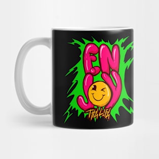 Smiley Graffiti Enjoy Life Mug